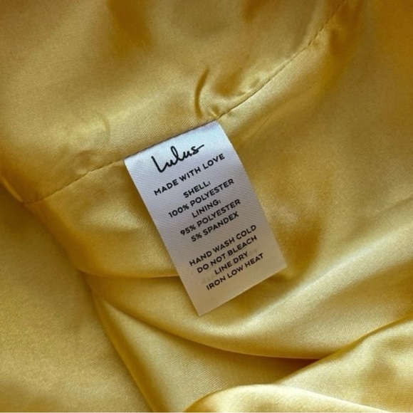 NWOT Lulus Going for Gorgeous Yellow Floral Halter Mini Dress (Size Small) - Picture 7 of 7